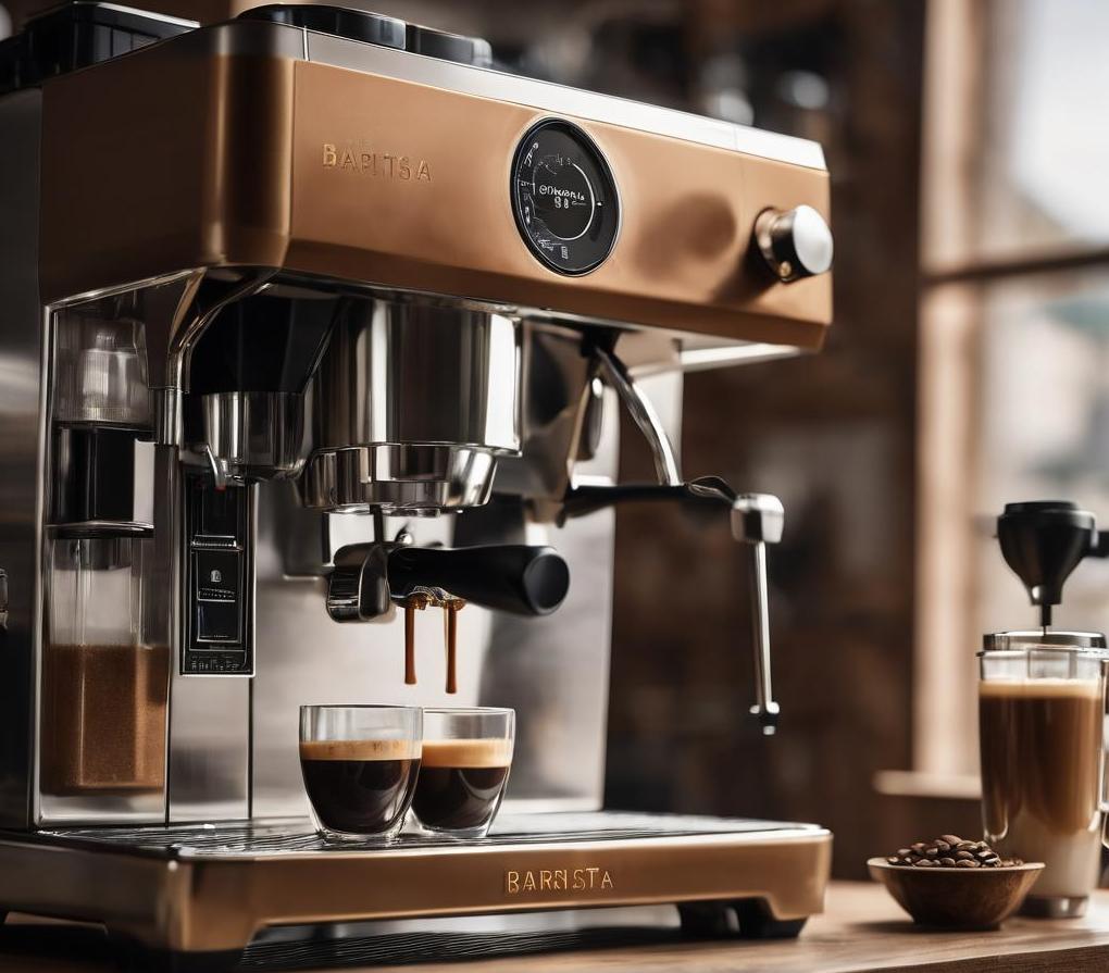 The Barista Supremo Coffee System—a hands-free brewing appliance, elegantly designed to craft your favorite coffee beverages with precision and style 