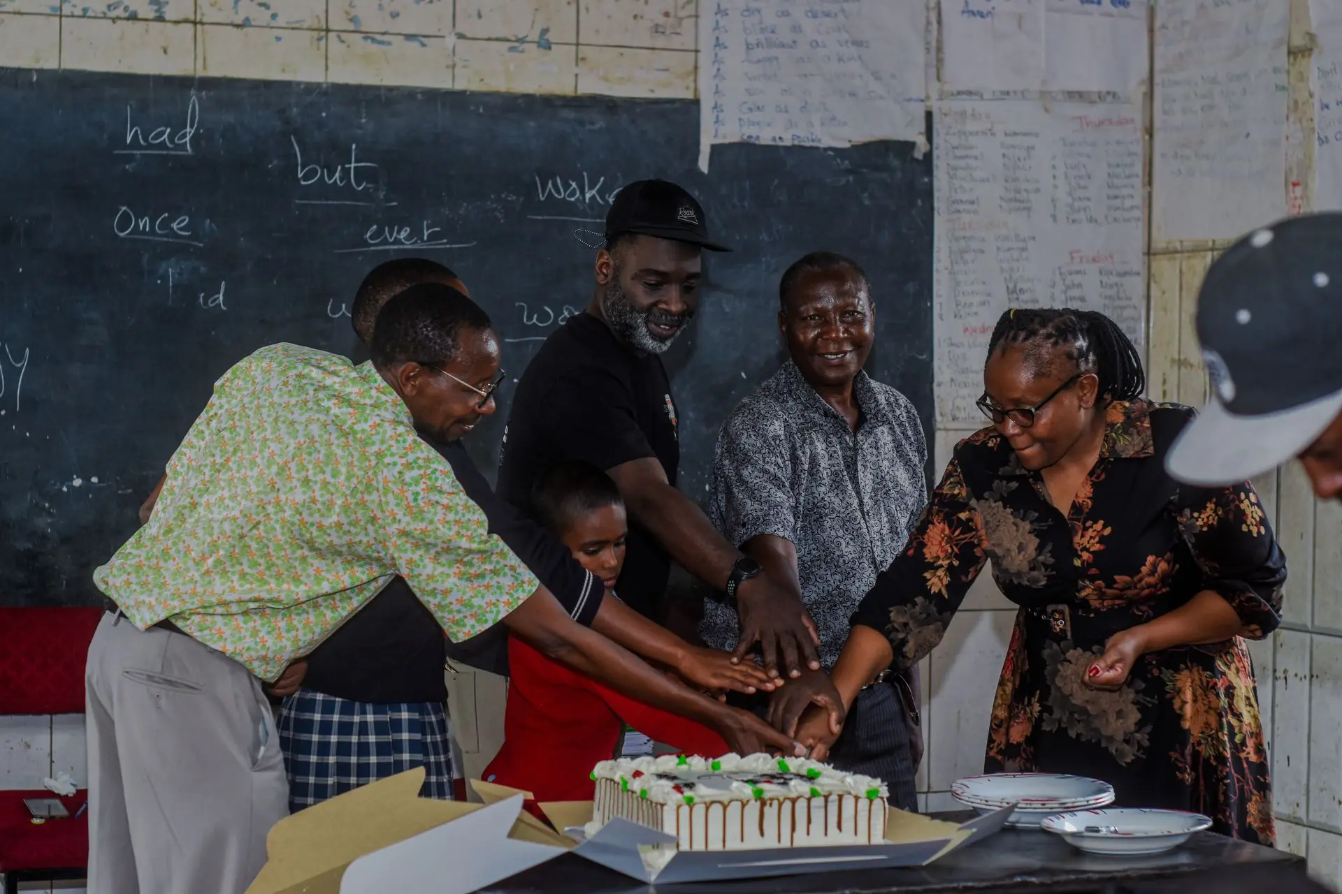 Nyakinyua students are celebrating birthdays with teachers, community partners, and friends from Solai Coffee.