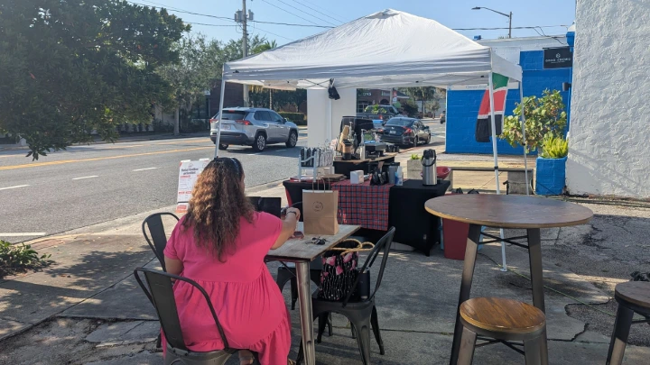 Solai Coffee Wheels serving specialty coffee at an outdoor event