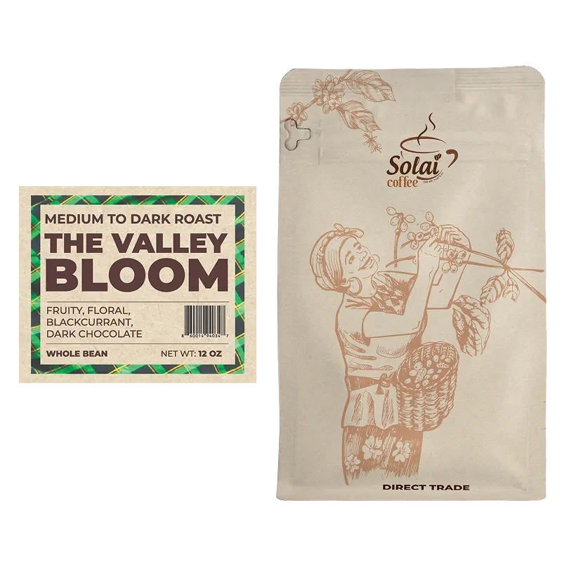 [GRD-ME-BND-12oz] The Valley Bloom (Medium, Ground Coffee, 12 oz)