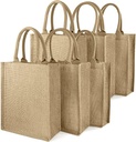  Natural Fabric Gunny Linen Jute Tote Bag