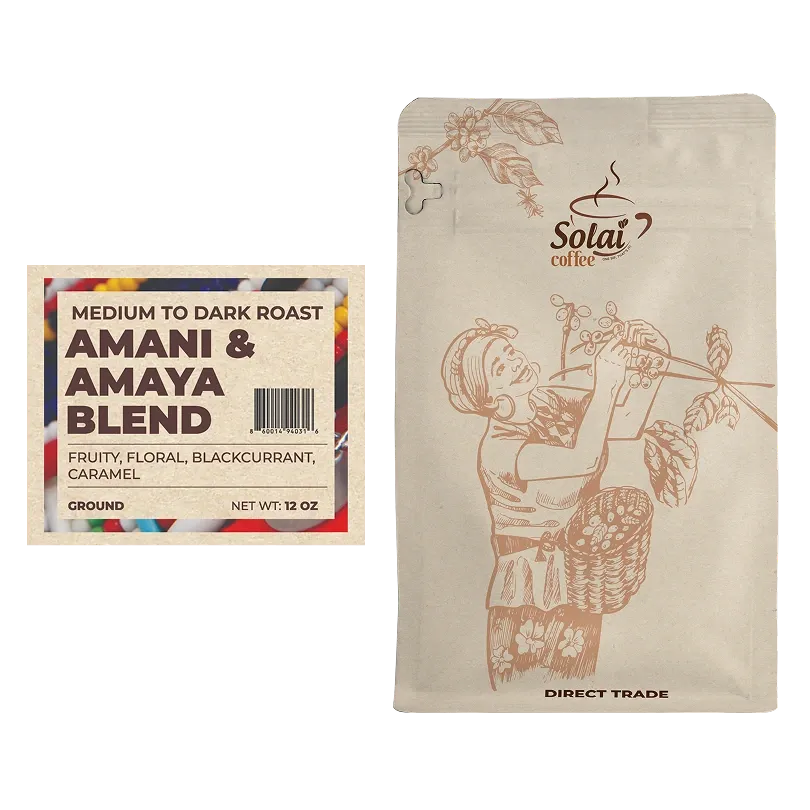 [KNY-AA-SUB-ME-GRD-FLEX-12] Amani & Amaya Blend  + Flexible Subscription (Medium, Ground Coffee, 12 oz)
